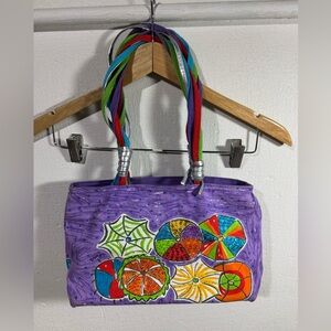 Sally Huss Small Beaded Beach Tote